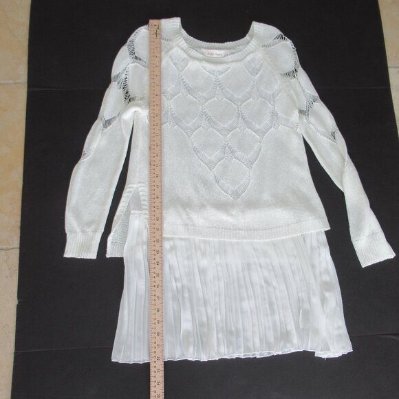 Simply Couture Boho Crochet Tunic Dress Womens S Sheer Overlay Cottagecore NWOT - Picture 8 of 12